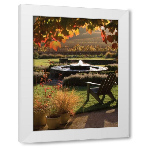 Autumn Glow I White Modern Wood Framed Art Print by Crane, Rita