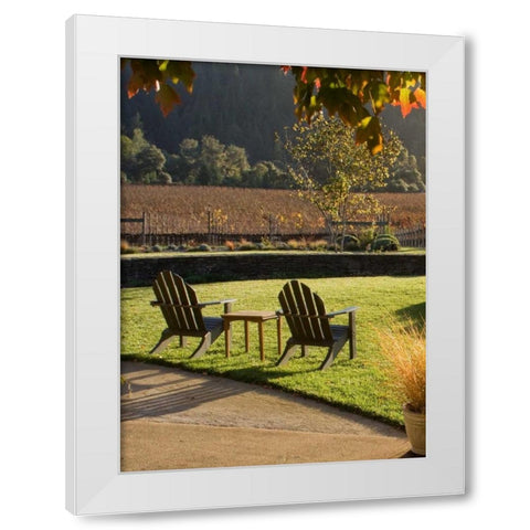 Autumn Glow II White Modern Wood Framed Art Print by Crane, Rita