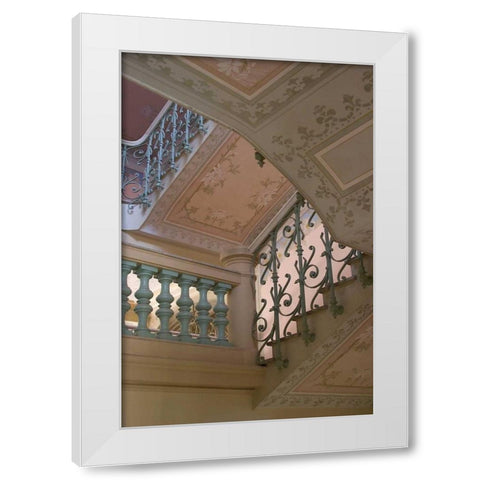 Belle Epoque II White Modern Wood Framed Art Print by Crane, Rita