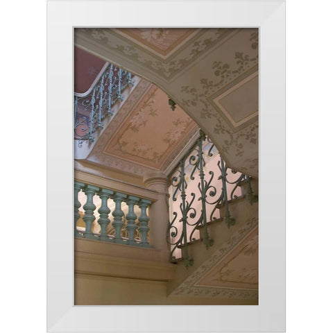 Belle Epoque II White Modern Wood Framed Art Print by Crane, Rita