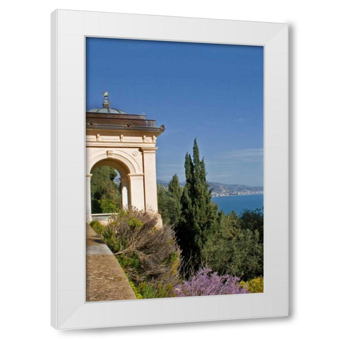 Italian Garden IV White Modern Wood Framed Art Print by Crane, Rita