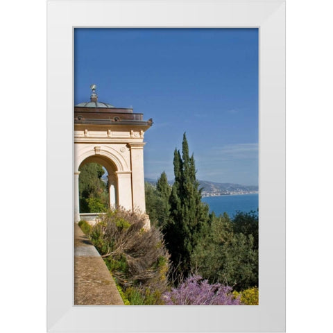 Italian Garden IV White Modern Wood Framed Art Print by Crane, Rita