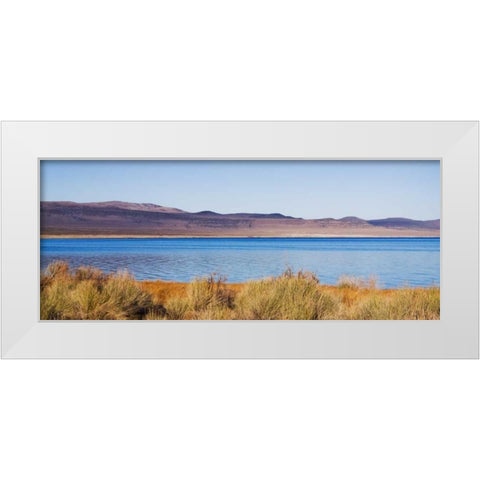 Desert Lake II White Modern Wood Framed Art Print by Crane, Rita