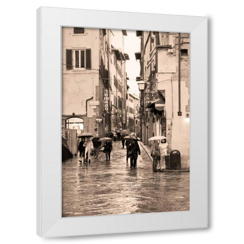 Streets of Florence IV White Modern Wood Framed Art Print by Crane, Rita