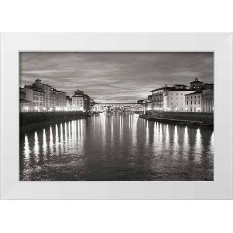 Ponte Vecchio I White Modern Wood Framed Art Print by Crane, Rita