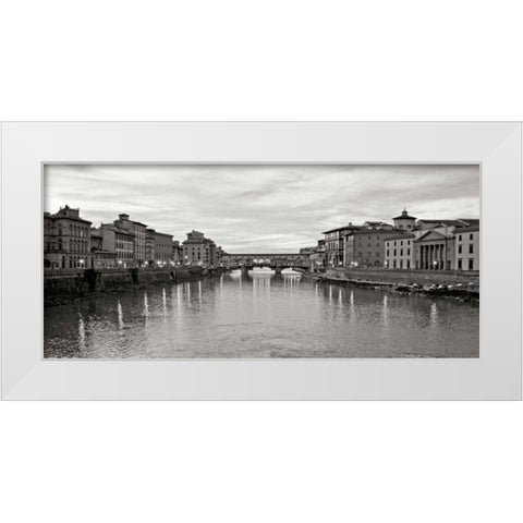 Ponte Vecchio IV White Modern Wood Framed Art Print by Crane, Rita