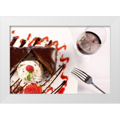 Dessert I White Modern Wood Framed Art Print by Crane, Rita