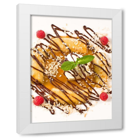 Dessert VI White Modern Wood Framed Art Print by Crane, Rita