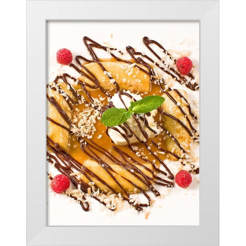 Dessert VI White Modern Wood Framed Art Print by Crane, Rita