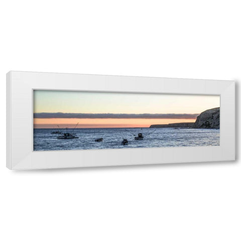Fishing Boats IV White Modern Wood Framed Art Print by Crane, Rita