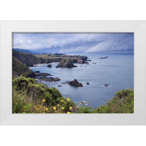Spring Morning I White Modern Wood Framed Art Print by Crane, Rita