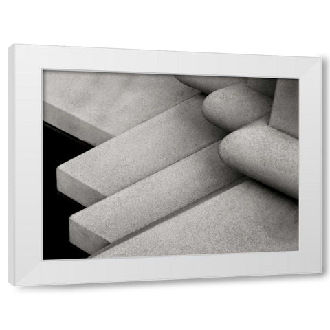 Angles White Modern Wood Framed Art Print by Christensen, Jim