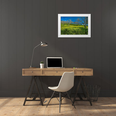 Mustard Factory I White Modern Wood Framed Art Print by Geistweite, Mark