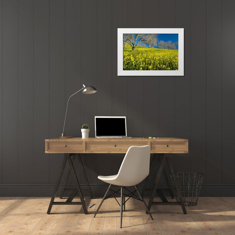 Mustard Factory II White Modern Wood Framed Art Print by Geistweite, Mark