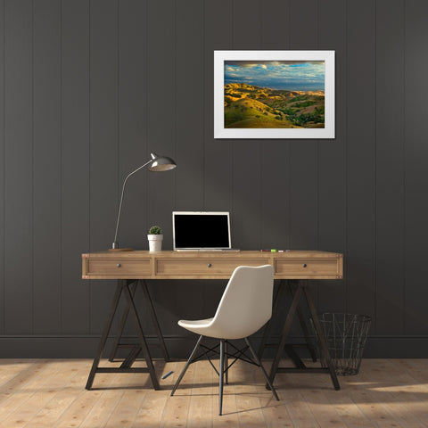 Spring Exodus White Modern Wood Framed Art Print by Geistweite, Mark