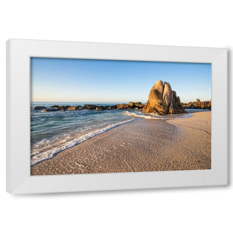 Whale Rock, Baja White Modern Wood Framed Art Print by Hellmann, Stan