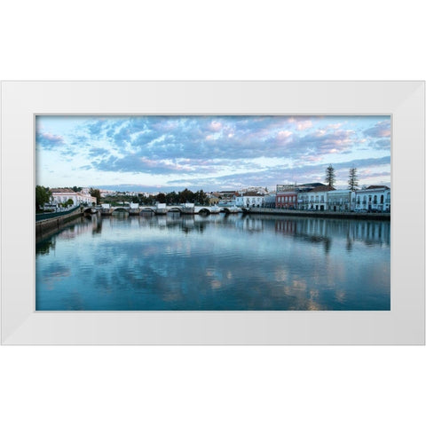 Tavira, Portugal White Modern Wood Framed Art Print by Hellmann, Stan
