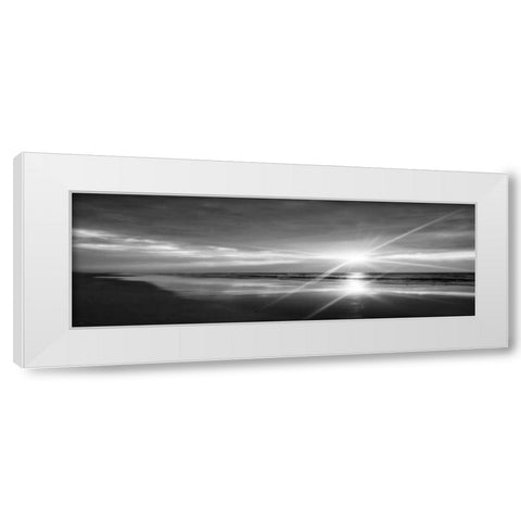 Beauteous Light Panel BW II White Modern Wood Framed Art Print by Hausenflock, Alan