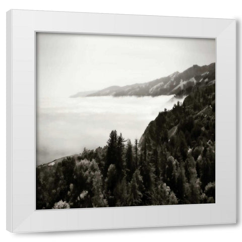 Pacific Fog Sq II White Modern Wood Framed Art Print by Hausenflock, Alan