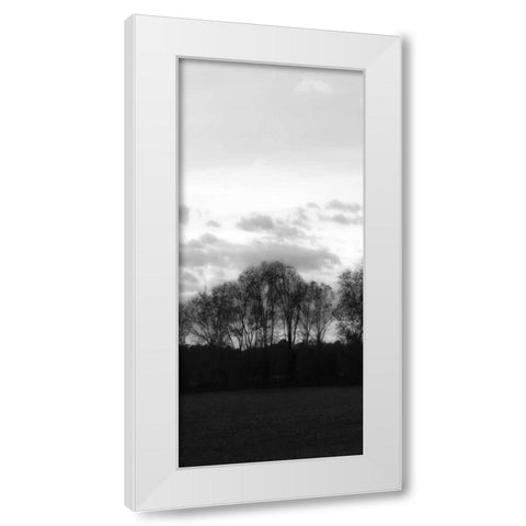Winter Sunset BW III White Modern Wood Framed Art Print by Hausenflock, Alan