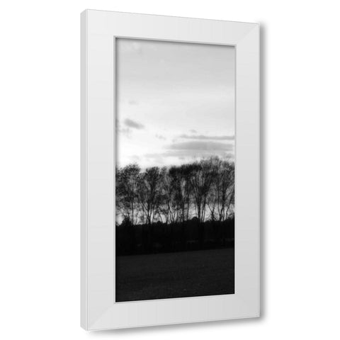 Winter Sunset BW IV White Modern Wood Framed Art Print by Hausenflock, Alan