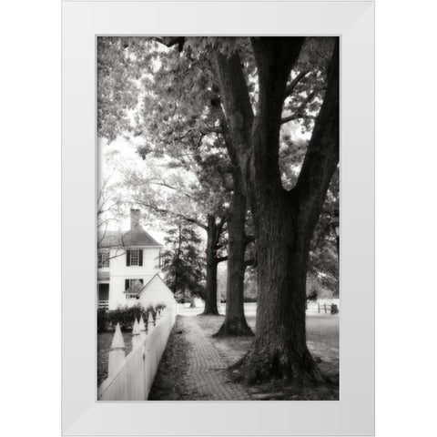 Small Town Autumn IV White Modern Wood Framed Art Print by Hausenflock, Alan