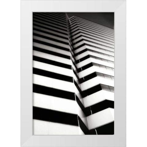 Geometric II White Modern Wood Framed Art Print by Hausenflock, Alan