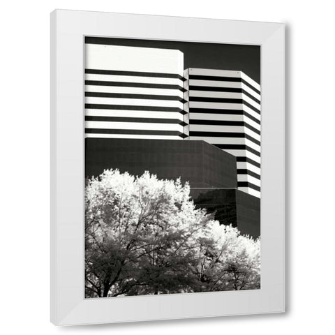 Geometric III White Modern Wood Framed Art Print by Hausenflock, Alan