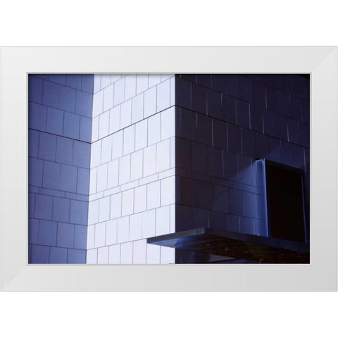 Shadows and Walls II White Modern Wood Framed Art Print by Hausenflock, Alan