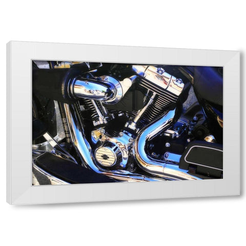 Black Beauty I White Modern Wood Framed Art Print by Hausenflock, Alan