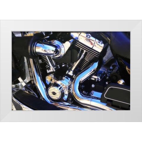 Black Beauty I White Modern Wood Framed Art Print by Hausenflock, Alan