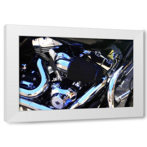 Black Beauty II White Modern Wood Framed Art Print by Hausenflock, Alan