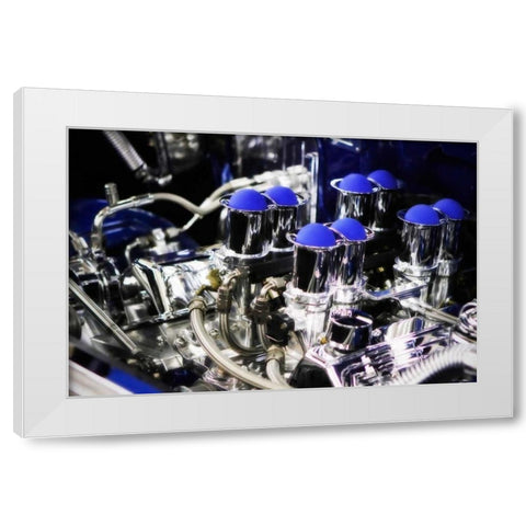 Injected Power White Modern Wood Framed Art Print by Hausenflock, Alan