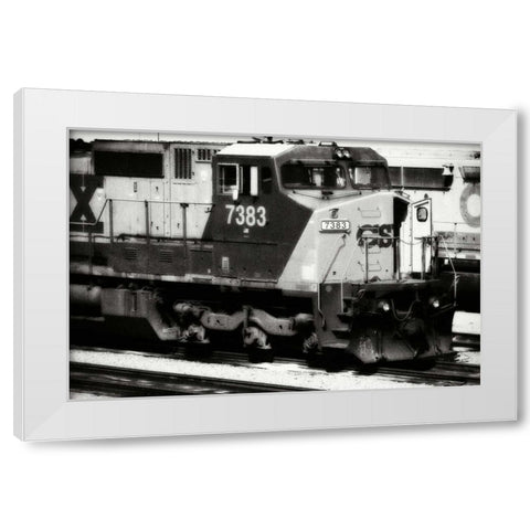 Engine 7383 White Modern Wood Framed Art Print by Hausenflock, Alan