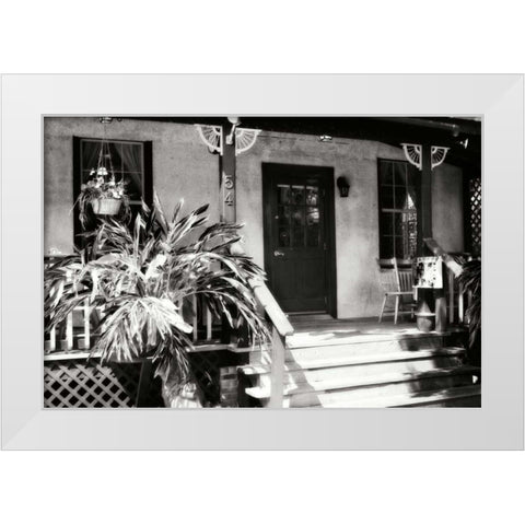 Old Town Cafe II White Modern Wood Framed Art Print by Hausenflock, Alan