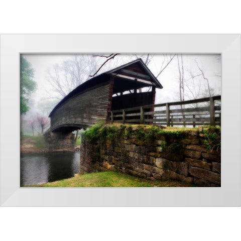 Humpback Bridge II White Modern Wood Framed Art Print by Hausenflock, Alan