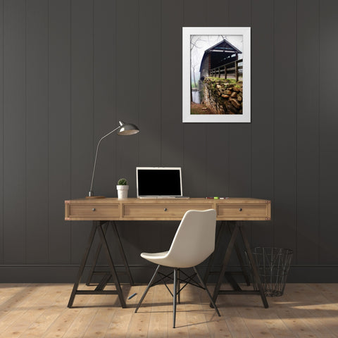 Humpback Bridge IV White Modern Wood Framed Art Print by Hausenflock, Alan