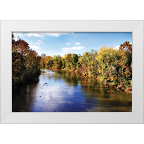 The Rivianna I White Modern Wood Framed Art Print by Hausenflock, Alan