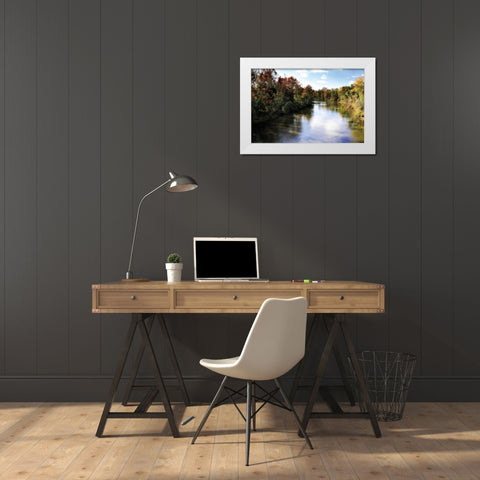 The Rivianna II White Modern Wood Framed Art Print by Hausenflock, Alan