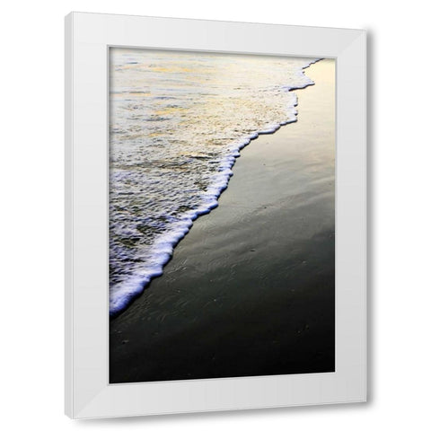 Caress the Sand I White Modern Wood Framed Art Print by Hausenflock, Alan