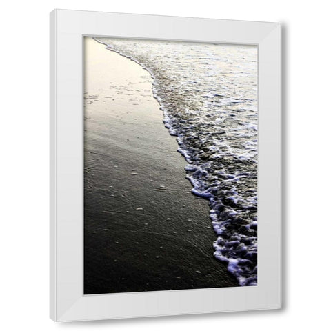 Caress the Sand II White Modern Wood Framed Art Print by Hausenflock, Alan