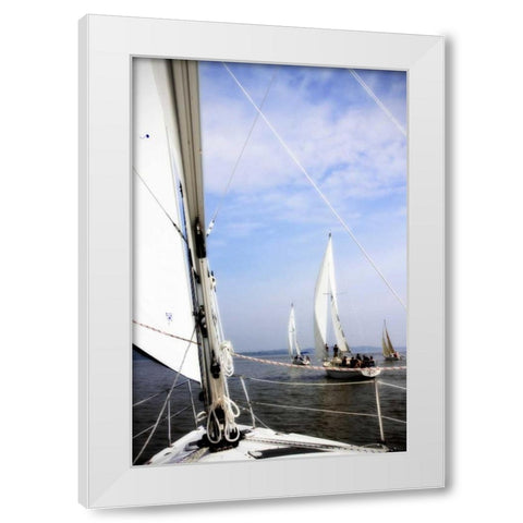Quantico Fleet III White Modern Wood Framed Art Print by Hausenflock, Alan
