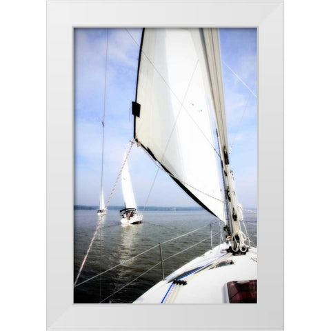Quantico Fleet IV White Modern Wood Framed Art Print by Hausenflock, Alan
