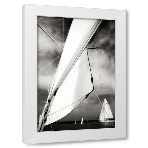 Close Hauled I White Modern Wood Framed Art Print by Hausenflock, Alan