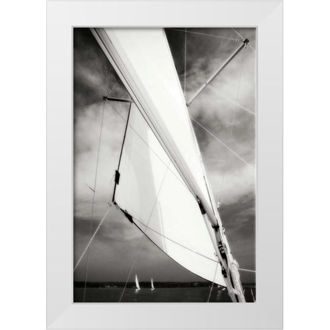 Close Hauled II White Modern Wood Framed Art Print by Hausenflock, Alan