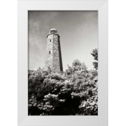 Old Cape Henry Light I White Modern Wood Framed Art Print by Hausenflock, Alan