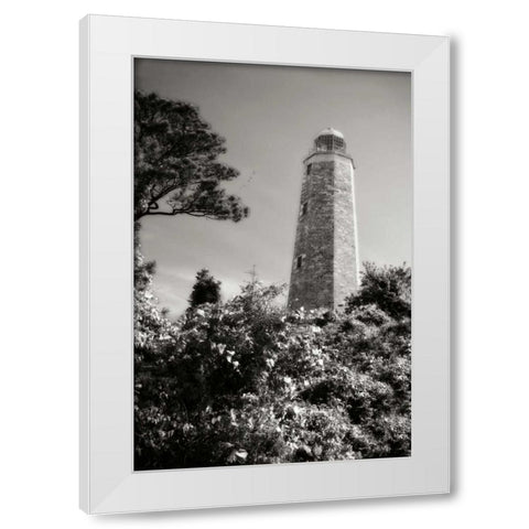 Old Cape Henry Light II White Modern Wood Framed Art Print by Hausenflock, Alan