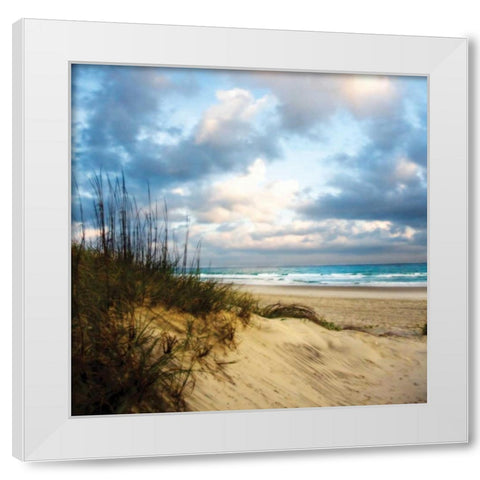 Cotton Candy Sunrise Sq I White Modern Wood Framed Art Print by Hausenflock, Alan