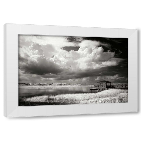Everette Bay II White Modern Wood Framed Art Print by Hausenflock, Alan