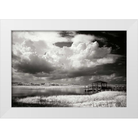Everette Bay II White Modern Wood Framed Art Print by Hausenflock, Alan